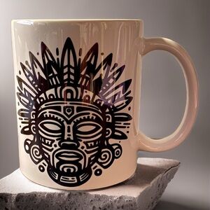Aztec Face Mask Mug